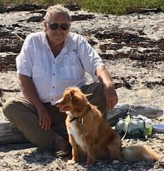 Michael Day with his dog Michael Day with his dog