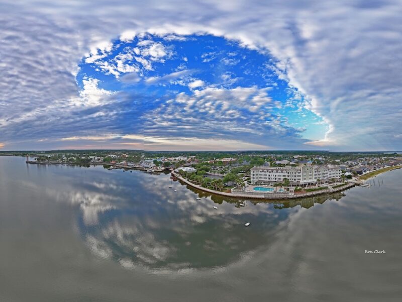 Morning clouds roll over Lake Sumter Landing