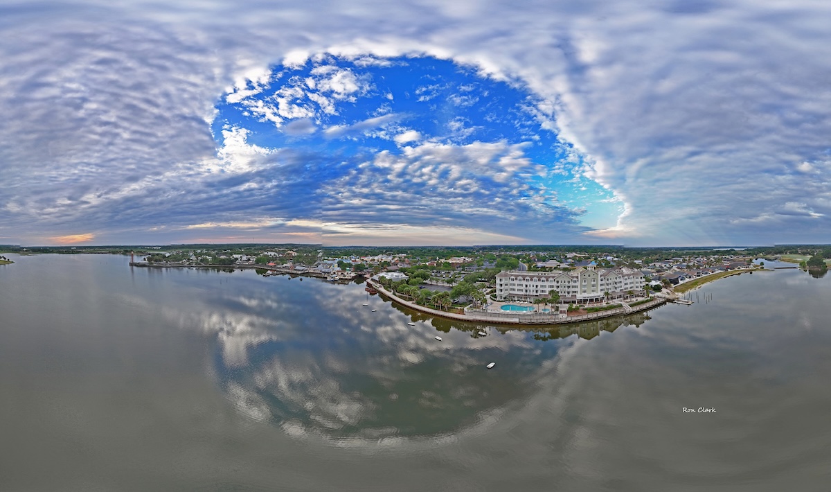 Morning clouds roll over Lake Sumter Landing Morning clouds roll over Lake Sumter Landing
