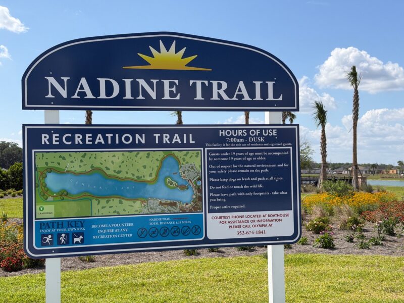 Nadine Trail sign in Eastport