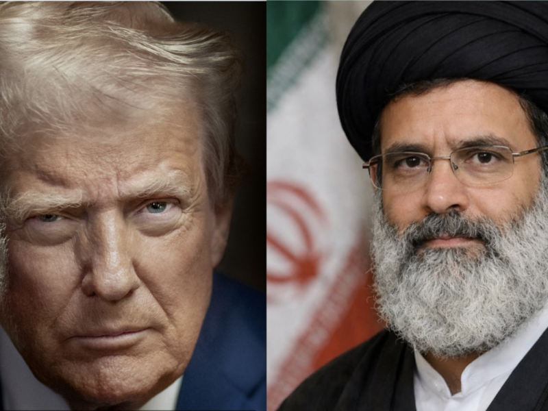 Trump and leader of Iran