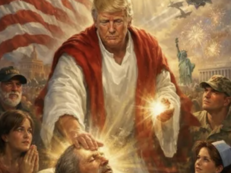 Trump as Jesus