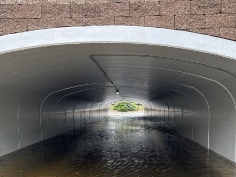 Tunnel B13 is located under Buena Vista Boulevard and is located near Saddlebrook