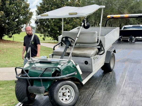 A golf course maintenance worker was traumatically injured in a crash with an automobile Tuesday in The Villages 2 A golf course maintenance worker was traumatically injured in a crash with an automobile Tuesday in The Villages 2