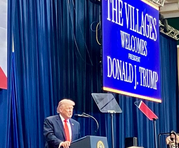A huge crowd turned out to see President Trump this past Friday at The Villages High School at Middleton.