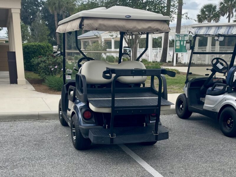 A member of the Parking Patrol snapped a photo of this golf cart parked right down the line.