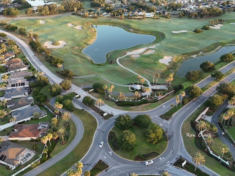 Aerial view showcases portion of Mallory Hill Country Club