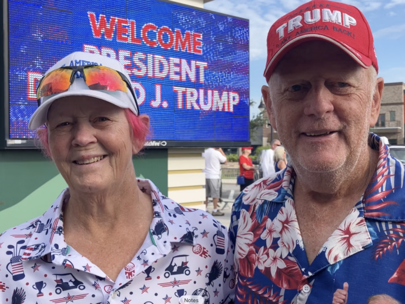 Bill and CJ Barry are fans of President Trump.