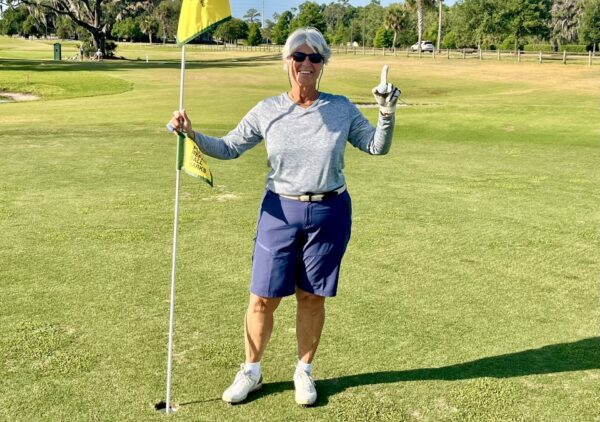 Diane Ruggiero was thrilled to score her second lucky ace Diane Ruggiero was thrilled to score her second lucky ace