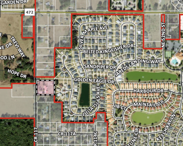 The pink shaded area shows the location of Total Pet Care The pink shaded area shows the location of Total Pet Care