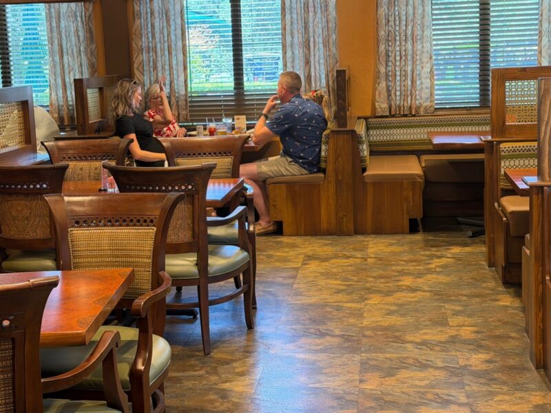 There were plenty of empty tables at the Tierra Del Sol Bar - Grill