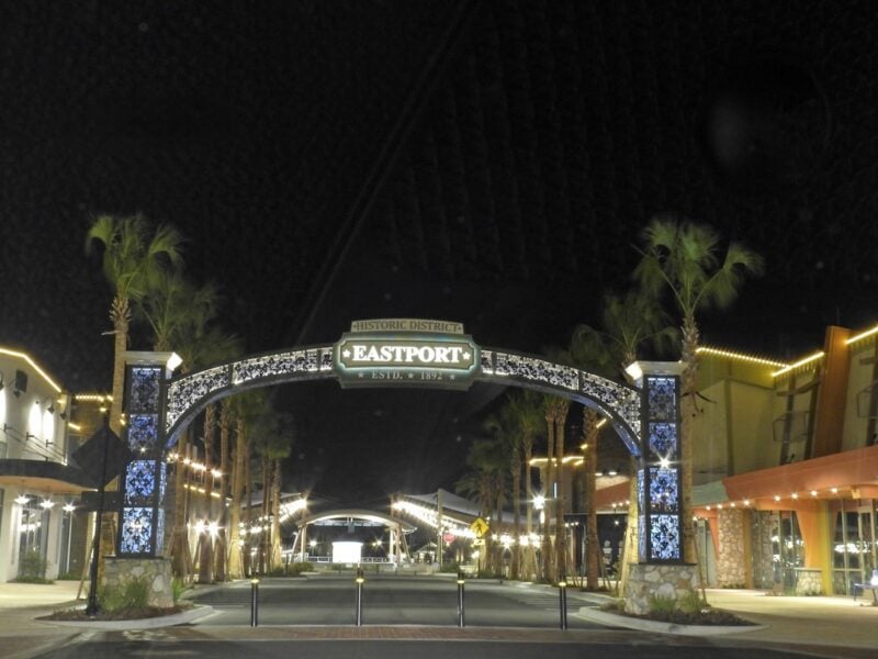 Eastport Town Center lights up the night