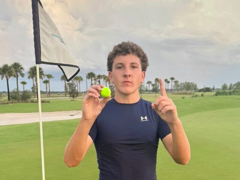 VHS football player gets hole-in-one at championship course