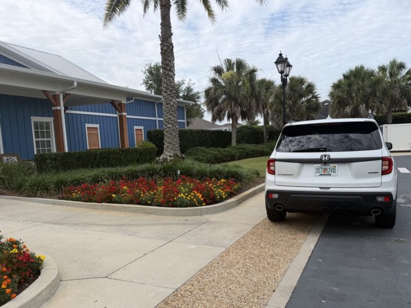 The Parking Patrol documented this Bad Parking at the Manatee Recreation Center