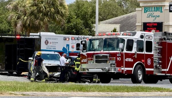 The crash occurred at the entrance to Belladel PLaza in Summerfield The crash occurred at the entrance to Belladel PLaza in Summerfield
