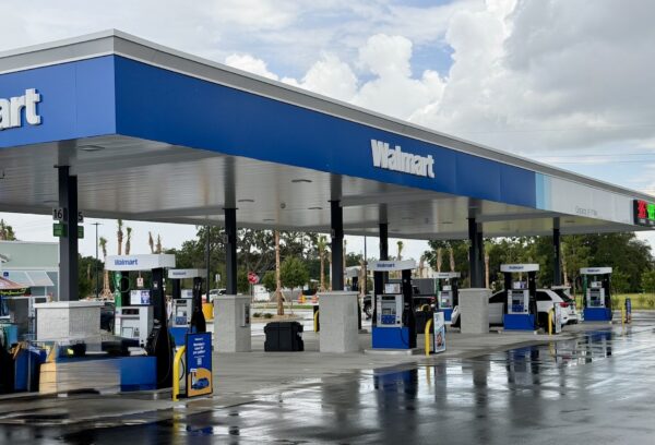 The gas station opened Wednesday, June 10 at the new Walmart on County Road 466