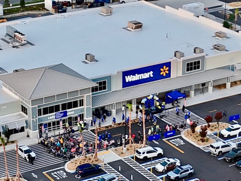 The new Walmart serves as the retail anchor of the Hammock Oaks development