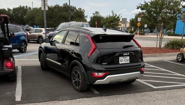 This automobiile with Texas plates was parked in golfc art parking at a local Walmart This automobiile with Texas plates was parked in golfc art parking at a local Walmart