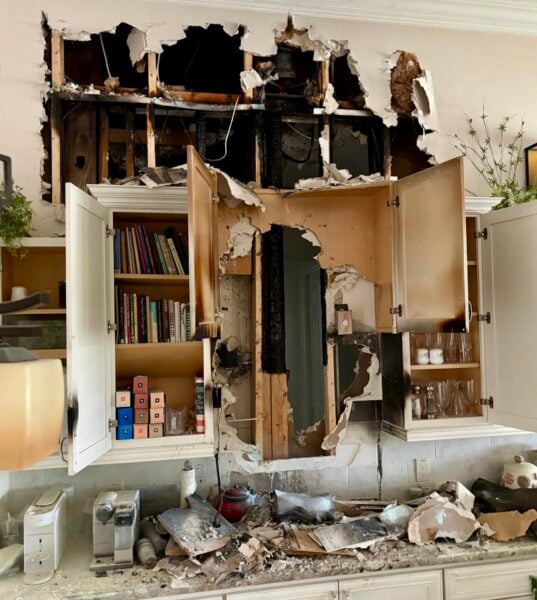 This photo was taken inside the home after the fire at 3539 Conservation Trail This photo was taken inside the home after the fire at 3539 Conservation Trail