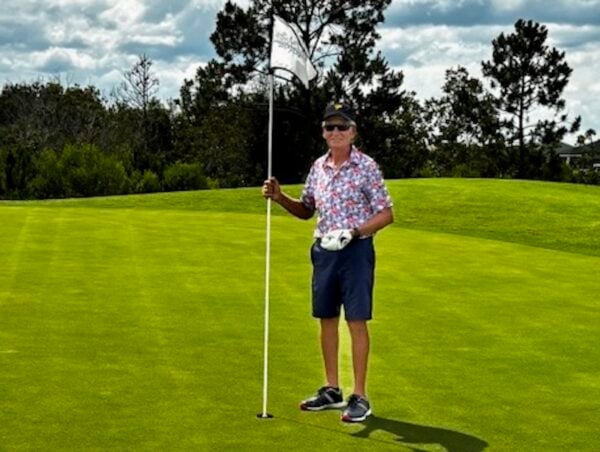 Villager Ted Meyer scoread a lucky ace at the Shallow Creek Championship Golf Course. Villager Ted Meyer scoread a lucky ace at the Shallow Creek Championship Golf Course.