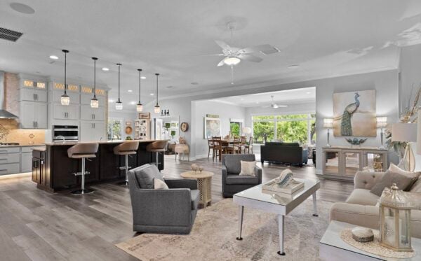 The living space at 2297 Demarco Drive in The Villages. The living space at 2297 Demarco Drive in The Villages.