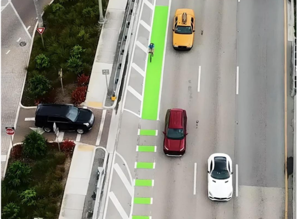 CDD 1 Supervisor Stephen Gerwin has suggested that bright green lanes could improve safety on Morse Boulevard CDD 1 Supervisor Stephen Gerwin has suggested that bright green lanes could improve safety on Morse Boulevard