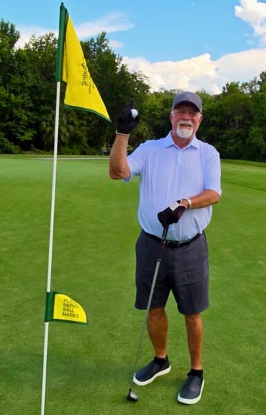 Kevin Robertson recently scored his fith lucky ace Kevin Robertson recently scored his fith lucky ace