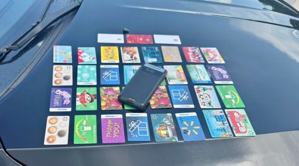 Numerous cloned credit cards and gift cards were seized Numerous cloned credit cards and gift cards were seized