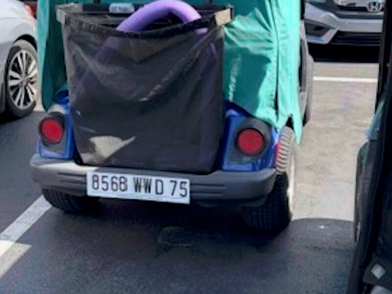Parking Patrol surprised to see Paris license plate in The Villages