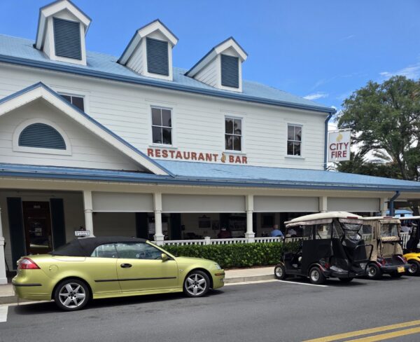 Perhaps this driver showed a little impaired parking judgement with this parking job at City Fire at Lake Sumter Landing Perhaps this driver showed a little impaired parking judgement with this parking job at City Fire at Lake Sumter Landing