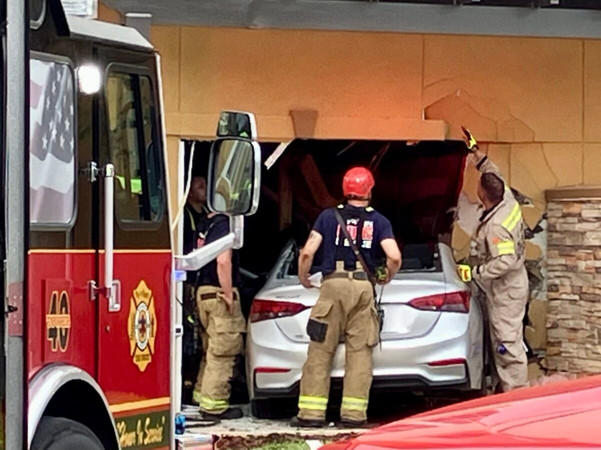 Car crashes into resident’s apartment at retirement community