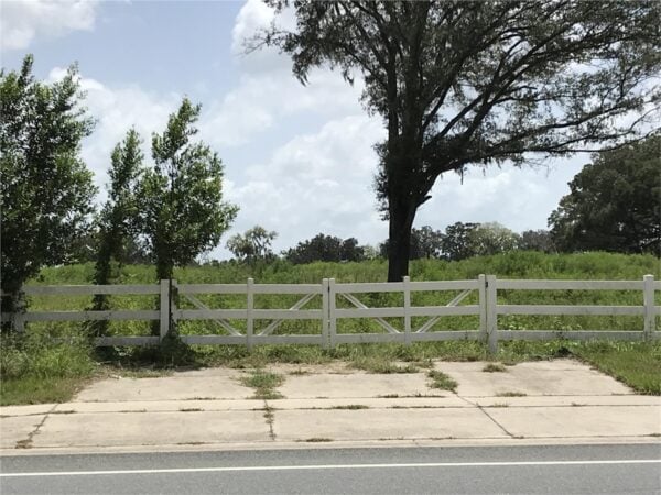 The property is currently vacant and undeveloped