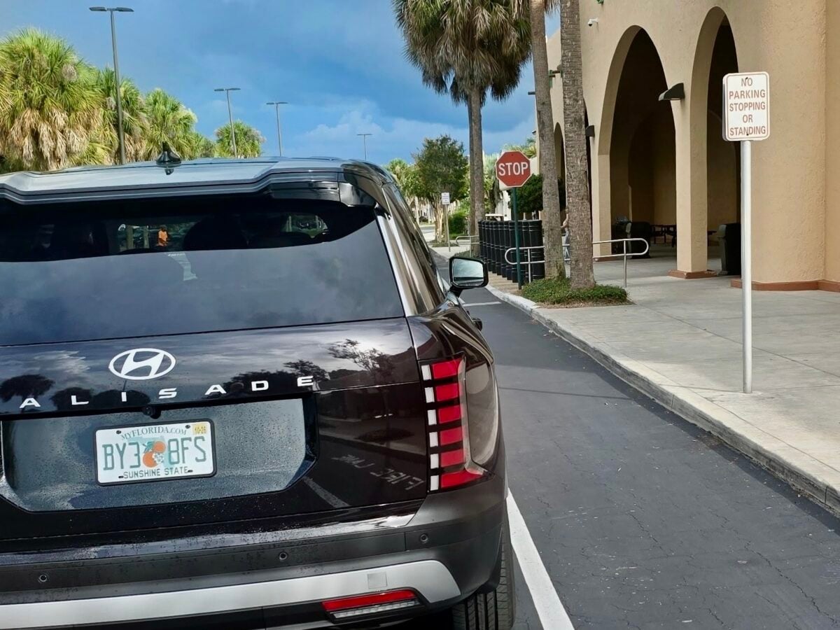 Parked at Publix next to ‘No Parking Stopping or Standing’ sign