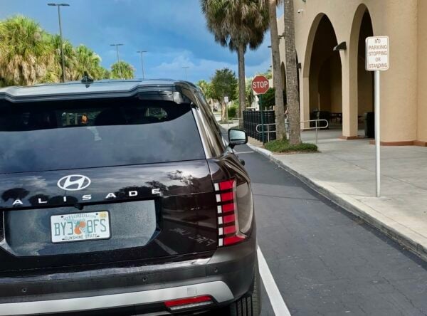This SUV was parked next to a No Parking sign at Publix at La Plaza Grande This SUV was parked next to a No Parking sign at Publix at La Plaza Grande