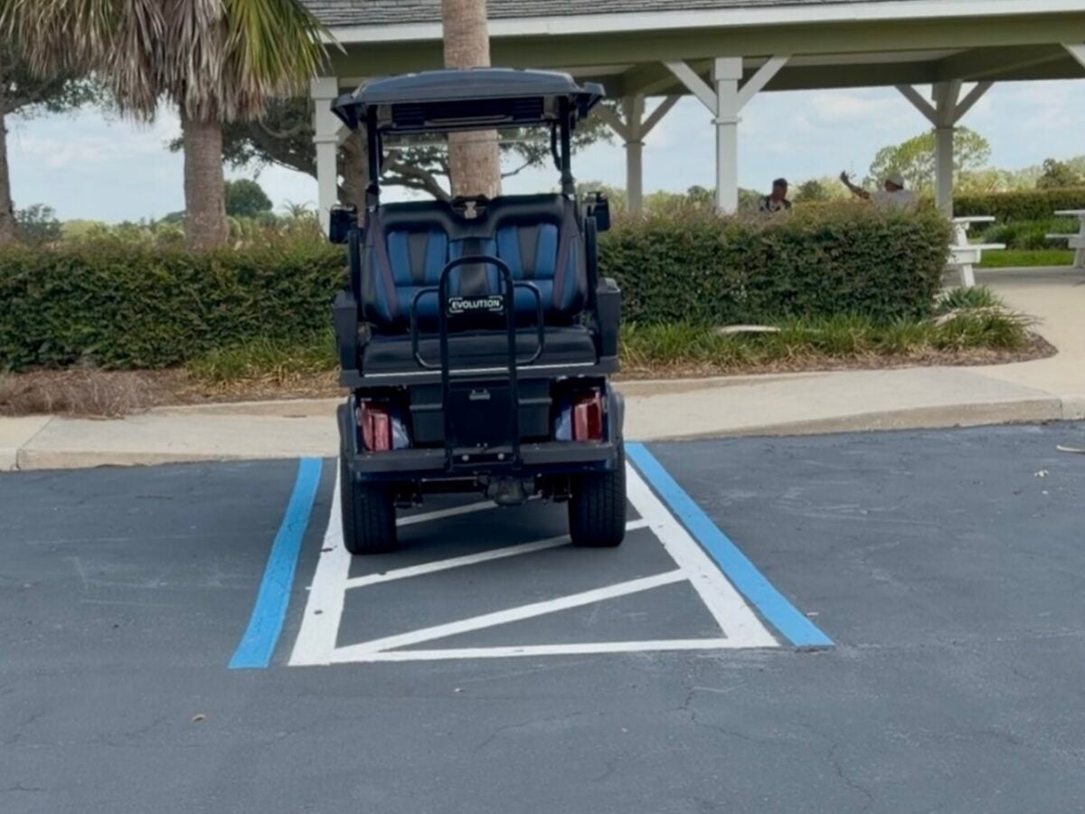 Let’s salute this all-America parking job in The Villages