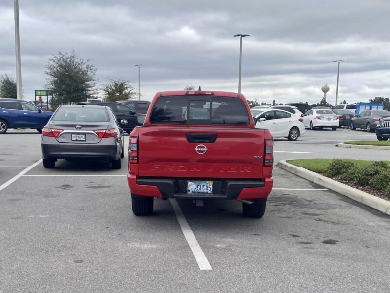 This pickup was parked right down the middle. 2