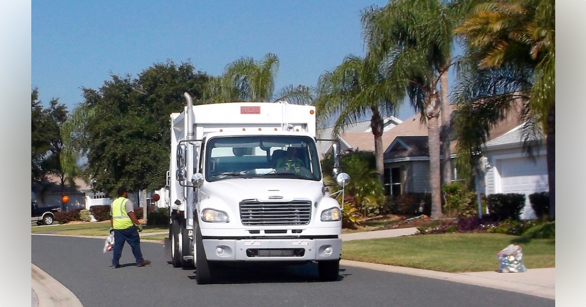 Trash pickup will continue on schedule on MLK holiday in The Villages
